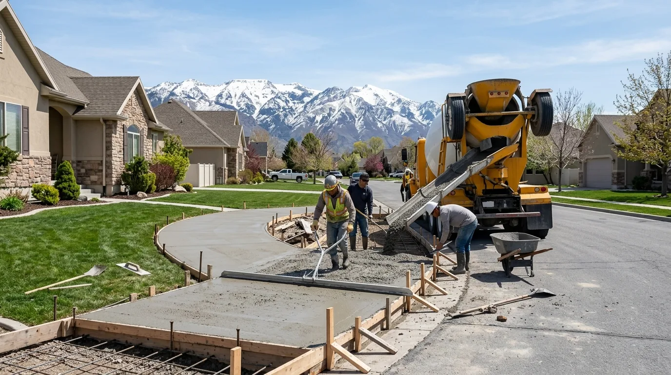 Best Time to Pour Concrete in Sandy, Utah: Seasonal Guide