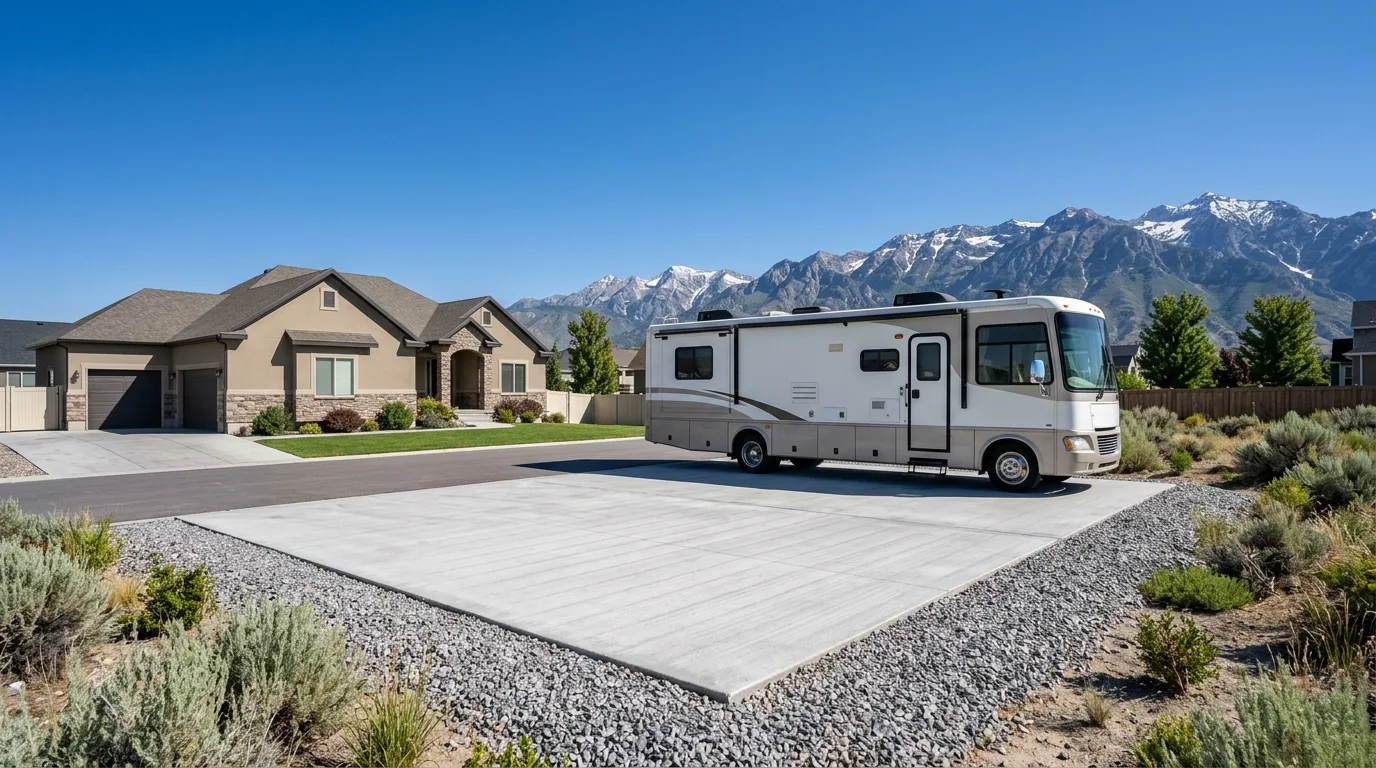 Concrete RV Pads in Sandy Utah: What Homeowners Need to Know
